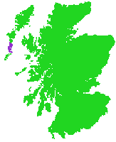 Location of South Uist in Scotland