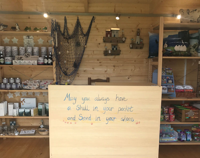 Gifts at Luskentyre beach hut, Isle of Harris