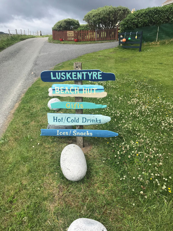 Gifts at Luskentyre beach hut, Isle of Harris