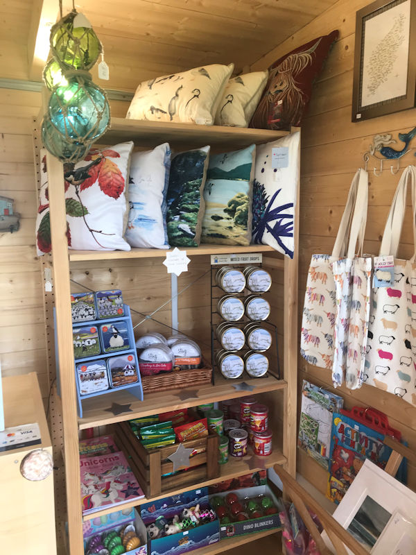 Gifts at Luskentyre beach hut, Isle of Harris