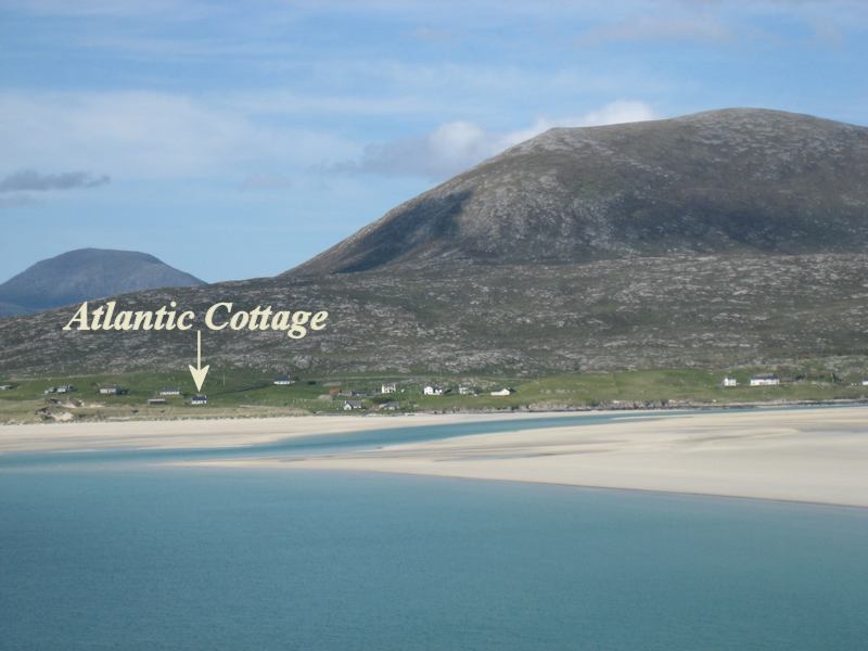 Atlantic Cottage on Luskentyre beach
