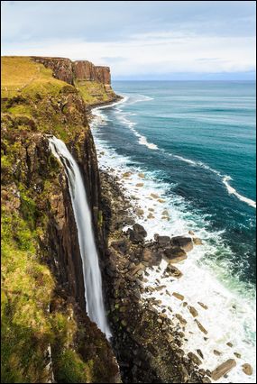 Kilt Rock and waterfall, Isle of Skye  photo
